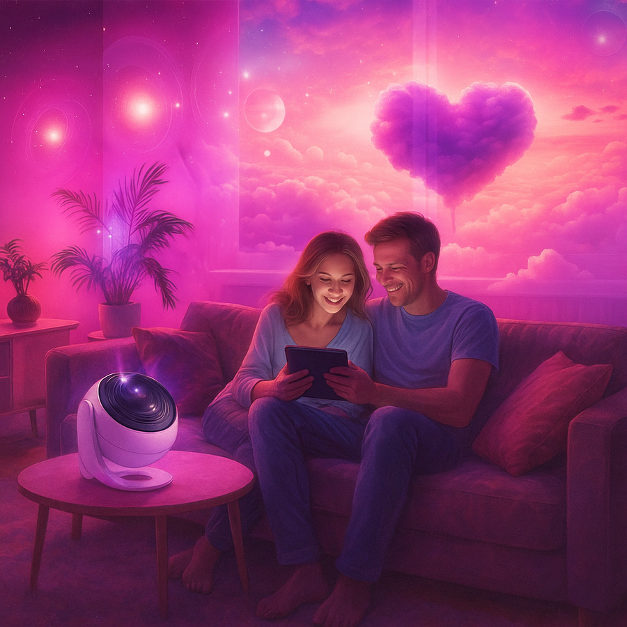 Un moment à deux illuminé par une ambiance magique ✨