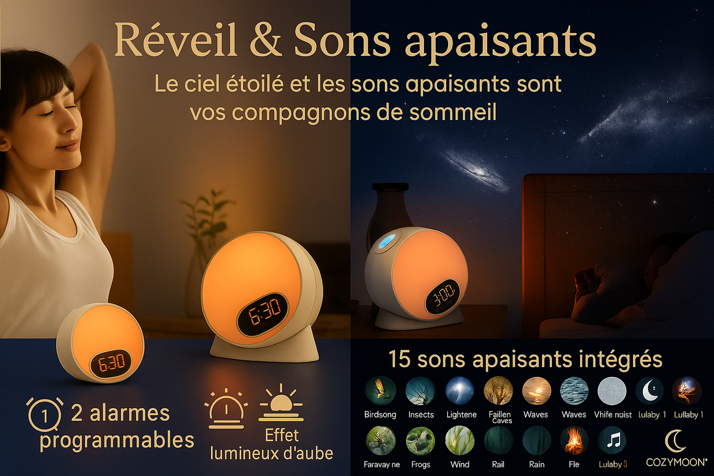 Lunaris – Réveil lumineux & ambiance intime